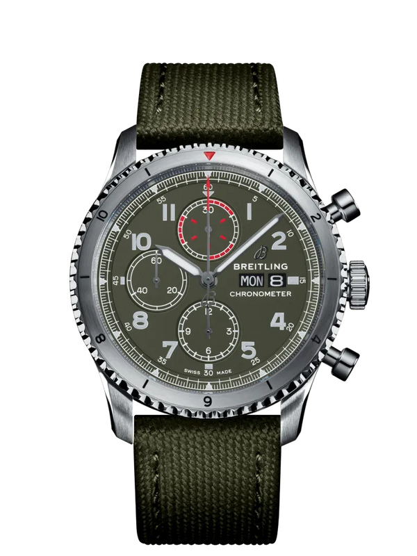 Reloj Breitling Aviator 8 de acero automático de 43 mm con cronógrafo Curtis