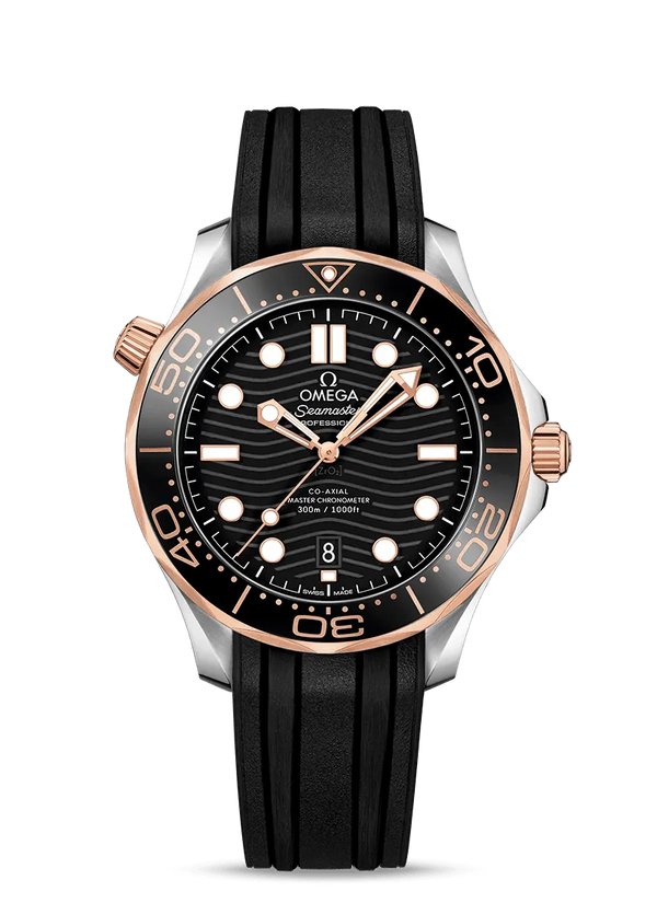 Reloj Omega Seamaster Dos Tonos Automático 42mm Negro