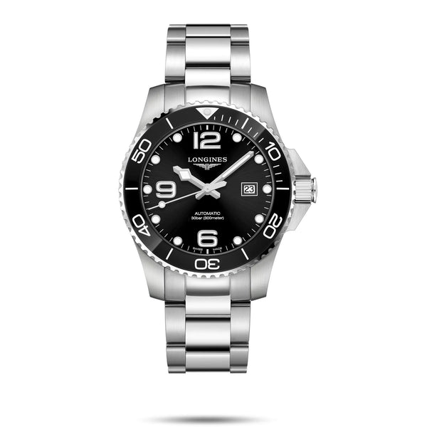 Reloj Longines Hydroconquest Acero Automático 43MM Esfera Negra