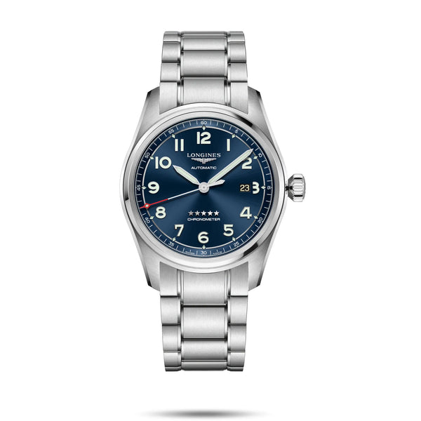 Reloj Longines Spirit Acero Automático 42MM Esfera Azul