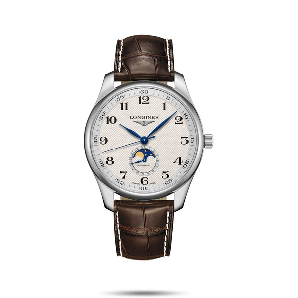 Reloj Longines Master Collection Acero Automático 42MM Blanca con Fase Lunar