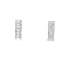 Aretes en oro blanco de 14K con diamantes de 2.13 ct, lujo deslumbrante