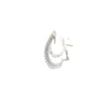 Aretes en oro blanco de 14K con diamantes de 2.13 ct, lujo deslumbrante