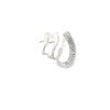 Aretes en oro blanco de 14K con diamantes de 2.13 ct, lujo deslumbrante