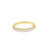 Churumbela en oro amarillo de 14K con diamantes de 0.42 ct, diseño sofisticado