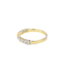 Churumbela en oro amarillo de 14K con diamantes de 0.55 ct, diseño sofisticado
