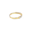 Churumbela en oro amarillo de 14K con diamantes de 0.55 ct, diseño sofisticado