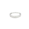 Churumbela en oro blanco de 14K con diamante de 0.32CT