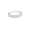 Churumbela en oro blanco de 14K con diamantes de 0.71 ct, diseño radiante