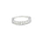 Churumbela en oro blanco de 14K con diamantes de 0.71 ct, diseño radiante