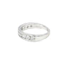 Churumbela de oro blanco de 14K con diamantes de 0.98 ct, estilo majestuoso