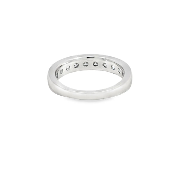 Churumbela de oro blanco de 14K con diamantes de 0.98 ct, estilo majestuoso