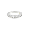 Churumbela en oro blanco de 14K con diamantes de 0.99 ct, diseño impactante