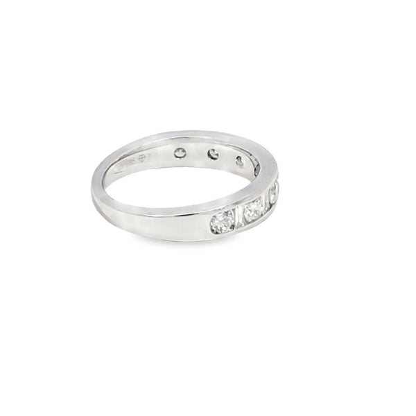 Churumbela en oro blanco de 14K con diamantes de 0.99 ct, diseño impactante