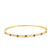 Brazalete en oro amarillo de 14K con diamante de 0.27CT y rubí de 0.48CT