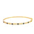 Brazalete en oro amarillo de 14K con diamante de 0.28CT y zafiro de 0.52CT