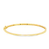 Brazalete en oro amarillo de 14K con diamante de 0.28CT y zafiro de 0.52CT