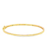Brazalete en oro amarillo de 14K con diamante de 0.28CT y esmeralda de 0.38CT