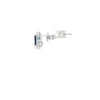 Aretes en oro blanco de 14K con diamante de 0.17CT