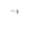 Aretes en oro blanco de 14K con diamante de 0.17CT