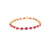 Brazalete en 14K en Oro Rosa con 0.27CT en Diamantes y 9.43CT en Rubíes