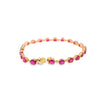 Brazalete en 14K en Oro Rosa con 0.27CT en Diamantes y 9.43CT en Rubíes