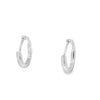 Arracadas en oro blanco de 14K con diamantes HSI de 0.15 ct