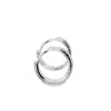 Arracadas en oro blanco de 14K con diamantes HSI de 0.15 ct