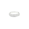 Churumbela en oro blanco de 14K con 0.95 ct de diamantes