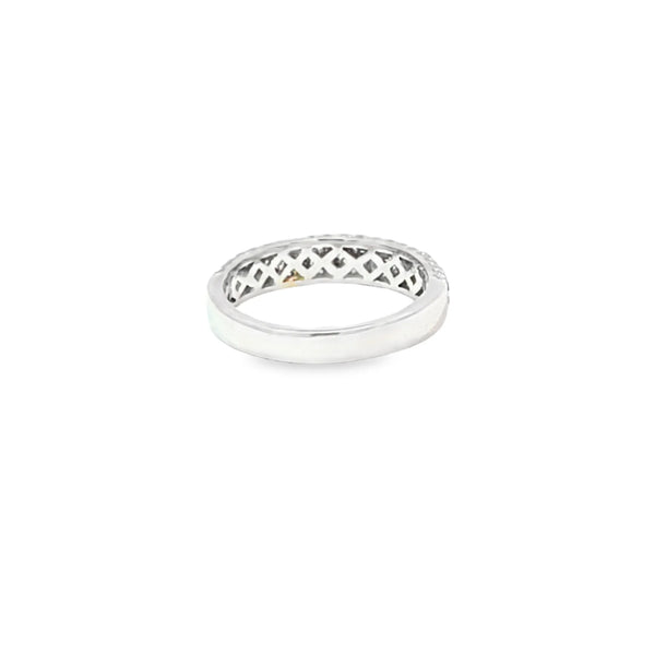 Churumbela en oro blanco de 14K con 0.95 ct de diamantes