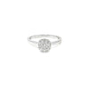 Anillo Solitario en Oro Blanco de 14K con Brillante de 0.34 ct, calidad HSI.