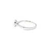 Anillo Solitario en Oro Blanco de 14K con Brillante de 0.34 ct, calidad HSI.