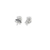 Broquel Brillante en 14K en Oro Blanco con 0.32CT en Diamantes