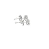 Broquel Brillante en 14K en Oro Blanco con 0.32CT en Diamantes
