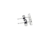 Broquel Brillante en 14K en Oro Blanco con 0.50CT en Diamantes