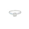 Anillo Solitario en Oro Blanco de 14K con Brillante de 0.24 ct, calidad H SI1.