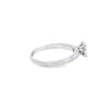 Anillo Solitario en Oro Blanco de 14K con Brillante de 0.24 ct, calidad H SI1.