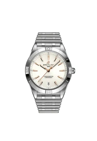 Reloj Breitling Chronomat de acero automático de 36 mm en blanco