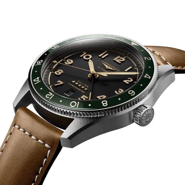 Reloj Longines Spirit Acero Automático 42MM Correa de Piel
