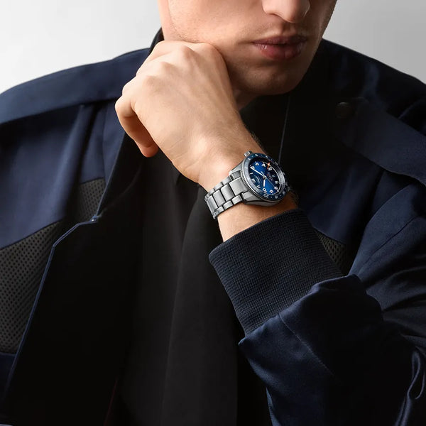 Reloj Longines Spirit Acero Automático 42MM Esfera Azul