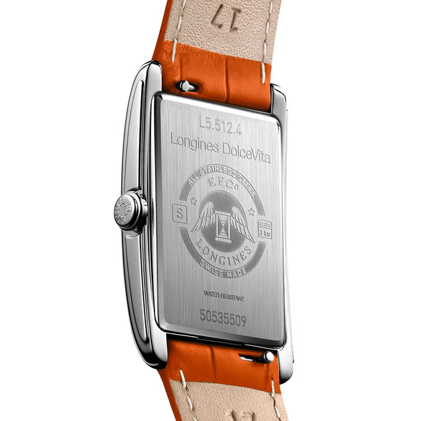 Reloj Longines Dolcevita Acero Cuarzo Naranja