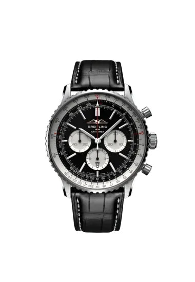 Reloj Breitling Navitimer de acero automático de 46 mm con cronógrafo en negro