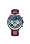 Reloj Breitling Navitimer de acero automático de 46 mm con cronógrafo en azul