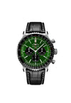 Reloj Breitling Navitimer de acero automático de 46 mm con cronógrafo en verde