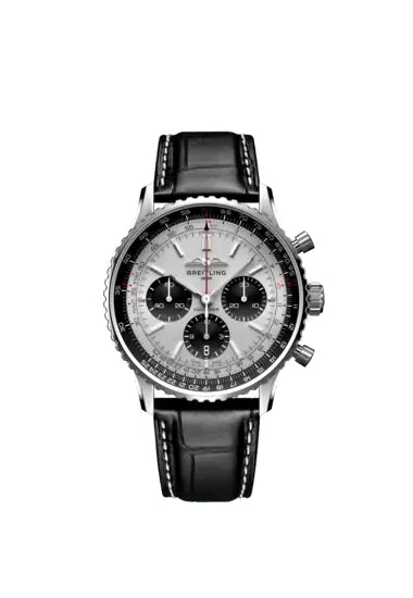 Reloj Breitling Navitimer de acero automático de 43 mm con cronógrafo en plata