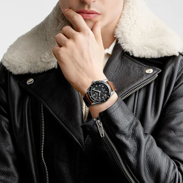 Reloj Longines Spirit Acero Automático 42MM Esfera Negra