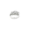 Anillo para dama en oro blanco de 14K con trio de diamantes de 0.83 ct