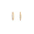 Arracadas en oro amarillo de 14K con 1.23 ct en diamantes