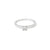 Anillo solitario en oro blanco de 14K con diamante H SI1 de 0.25 ct