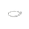 Anillo solitario en oro blanco de 14K con diamante H SI1 de 0.25 ct
